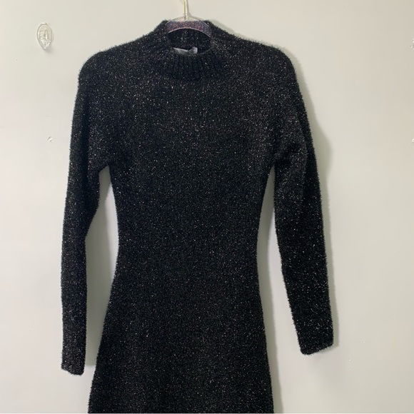 ZARA OPEN BACK KNIT TINSEL DRESS size M NWT - Picture 5 of 13